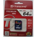 SDXC 64GB  Transcend Class 10 UHS-I 300x